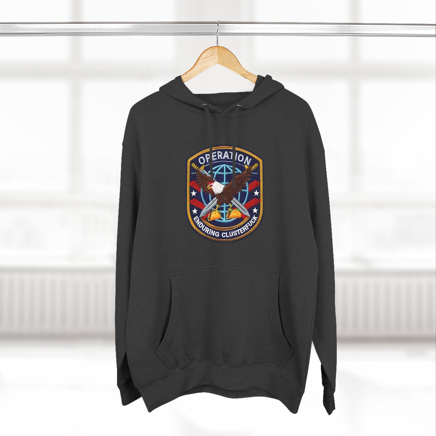 Operation Enduring Clusterfuck Fleece Hoodie, Funny Political Fleece Hoodie, Trendy and Cozy Sweatshirt