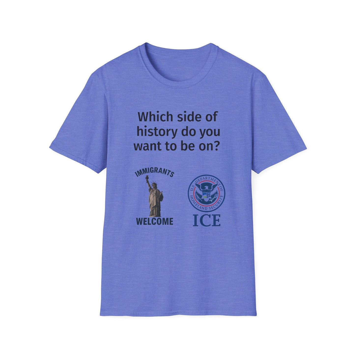 Which Side of History Do You Want to Be On? | Unisex Equal Rights Protest T-Shirt | Multicolored Fist Graphic Tee | Social Justice Shirt