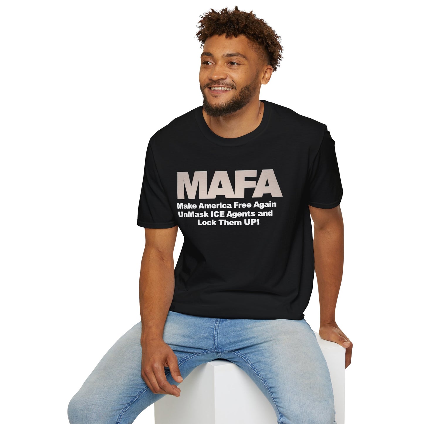 MAFA - Make America Free Again, Unmask ICE Agents and Lock them Up!! unisex t-shirt, Political Protest shirt, Anti ICE tee