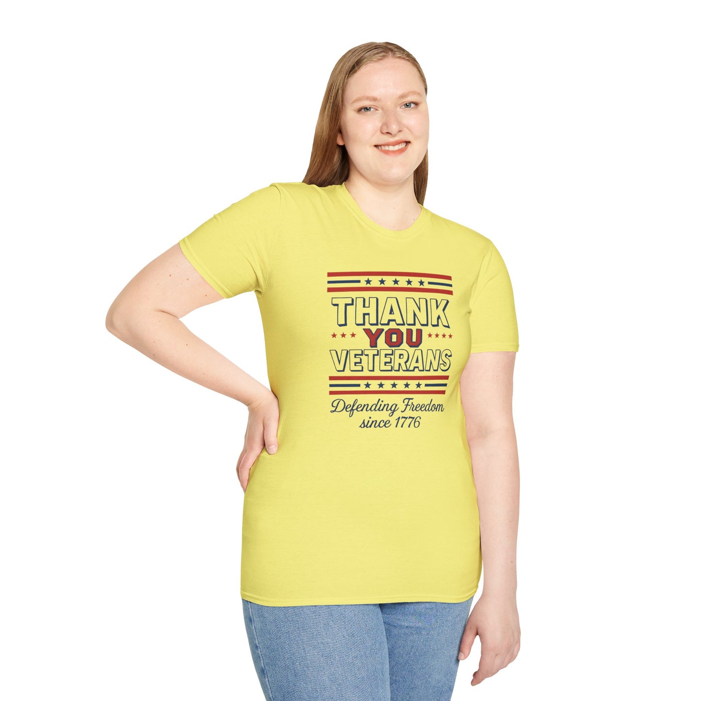 Thank You Veterans Defending Freedom since 1776 unisex tshirt, patriotic tshirt, 4th of July shirt honoring veterans, pro vet