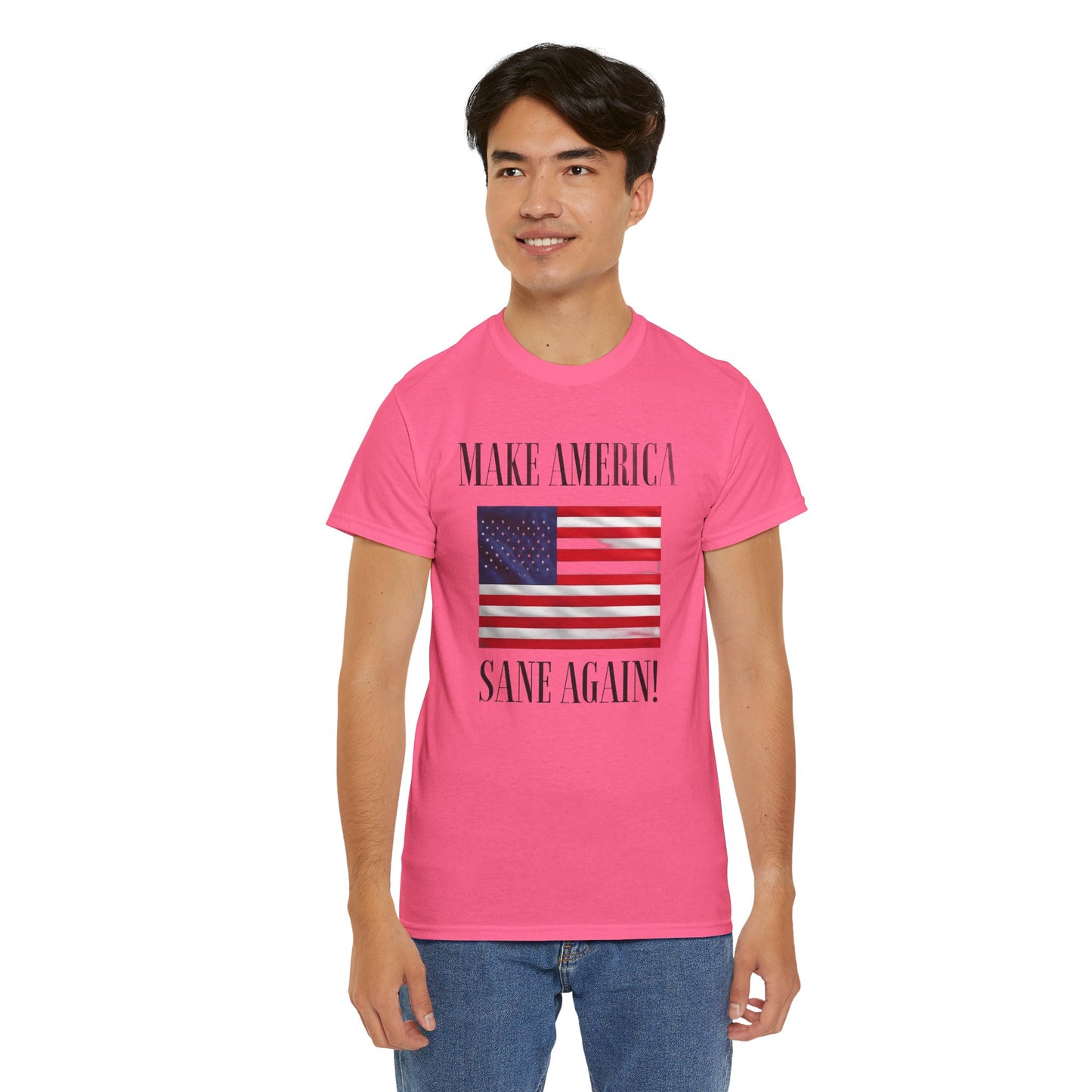 Make America Sane Again! T-Shirt, Unisex Graphic T-Shirt, Political Statement Tee, Anti Fascism, Anti MAGA