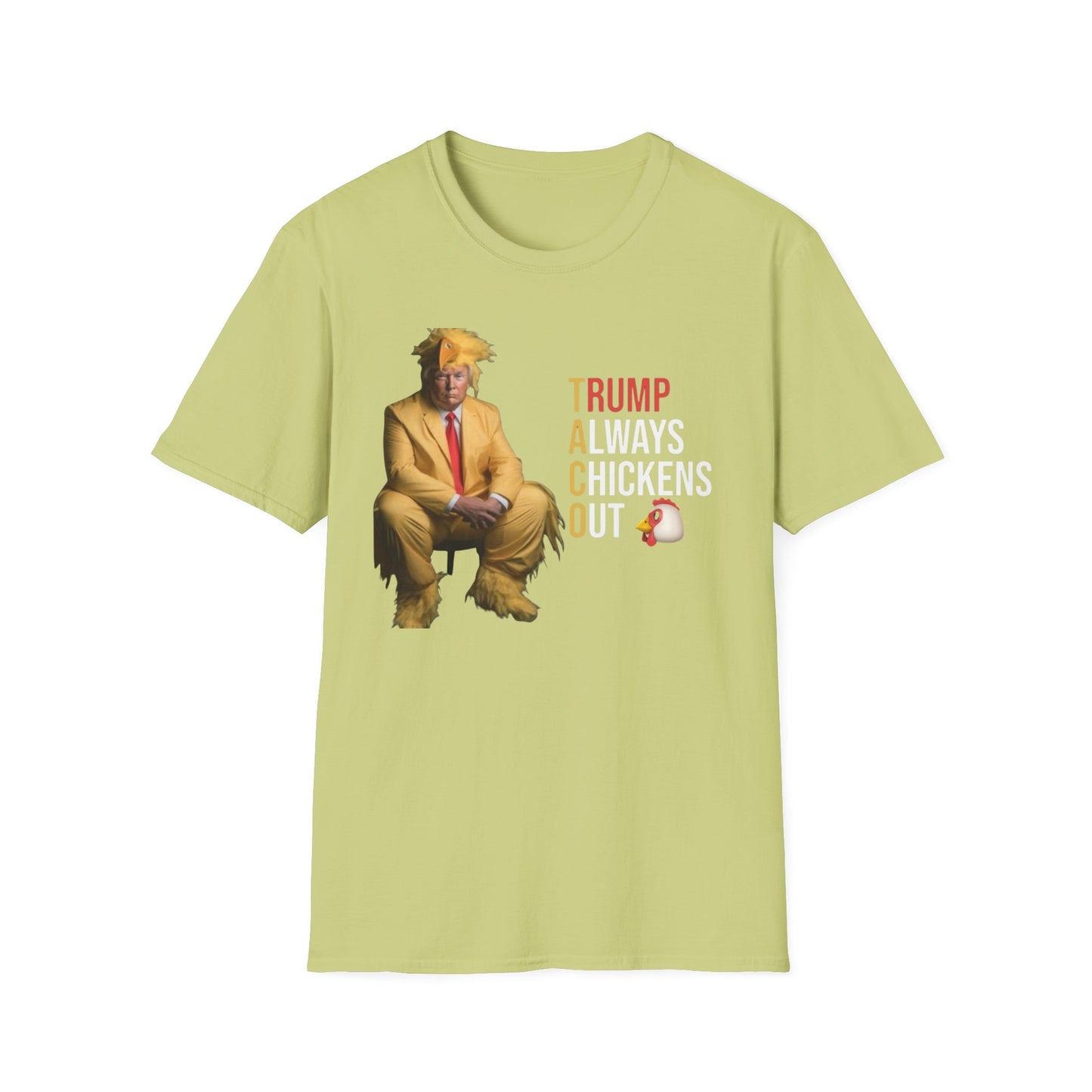 Trump Chicken Out Unisex T-Shirt, Funny Political Tee, Gift for Friends, Election Humor, Casual Wear