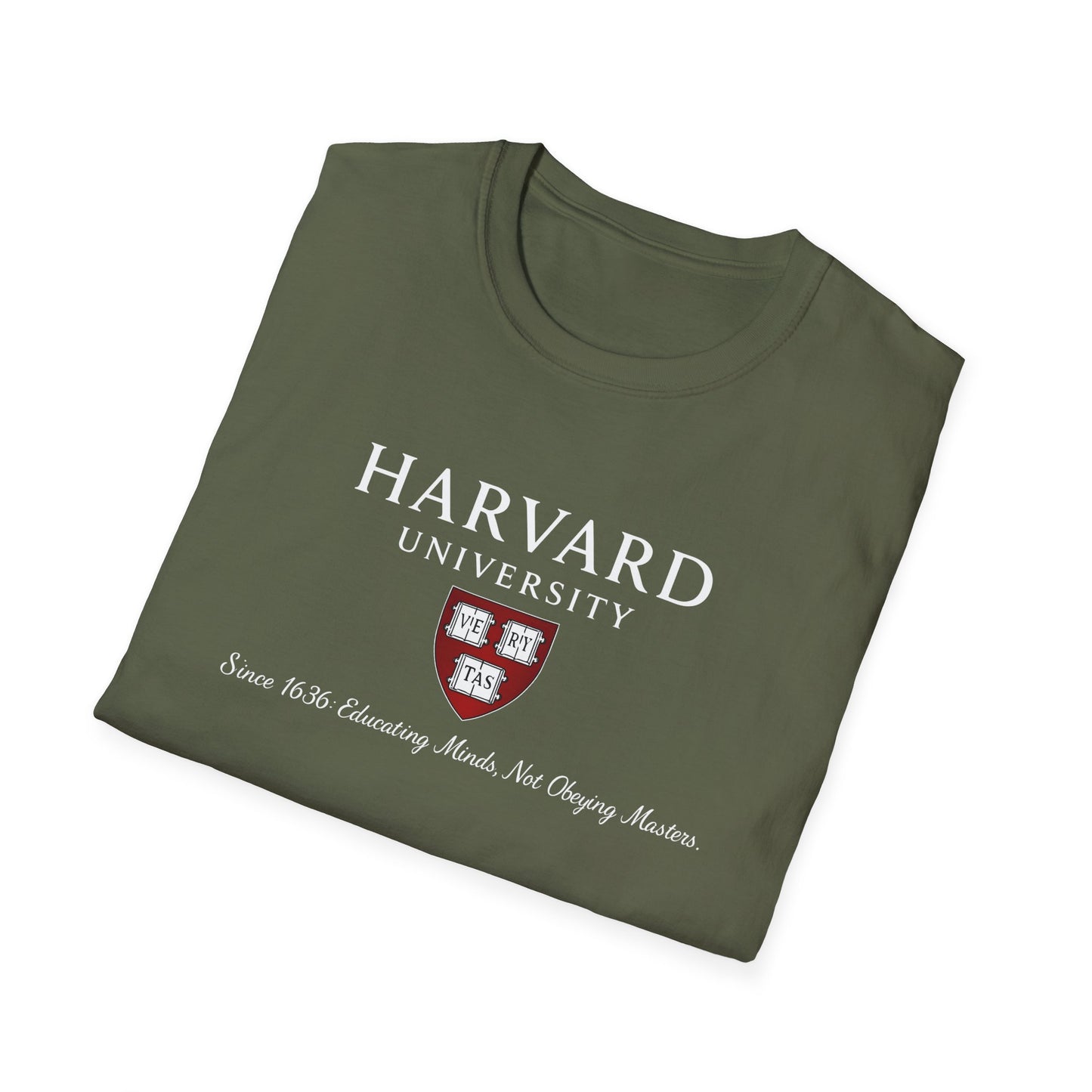 Harvard University - Since 1636: unisex t-shirt, antigovernment shirt, no masters tee, hands off universities t-shirt, law shirt