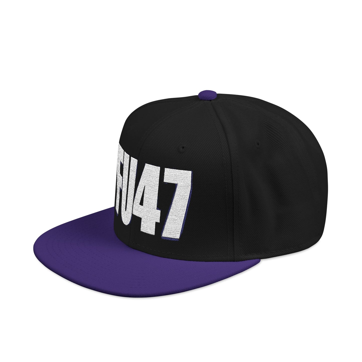 FU47 Snapback Cap, Trendy Embroidered Hat for Casual Style, Perfect for Gifting, Cool Streetwear Accessory, Unisex Cap