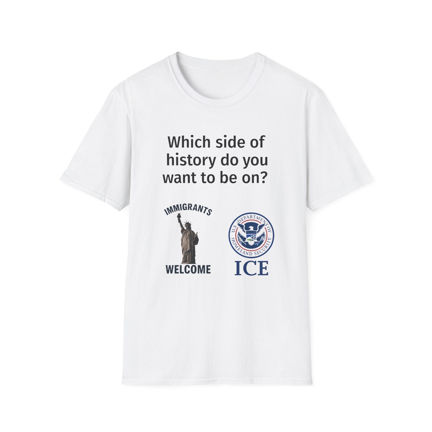 Which Side of History Do You Want to Be On? | Unisex Equal Rights Protest T-Shirt | Multicolored Fist Graphic Tee | Social Justice Shirt