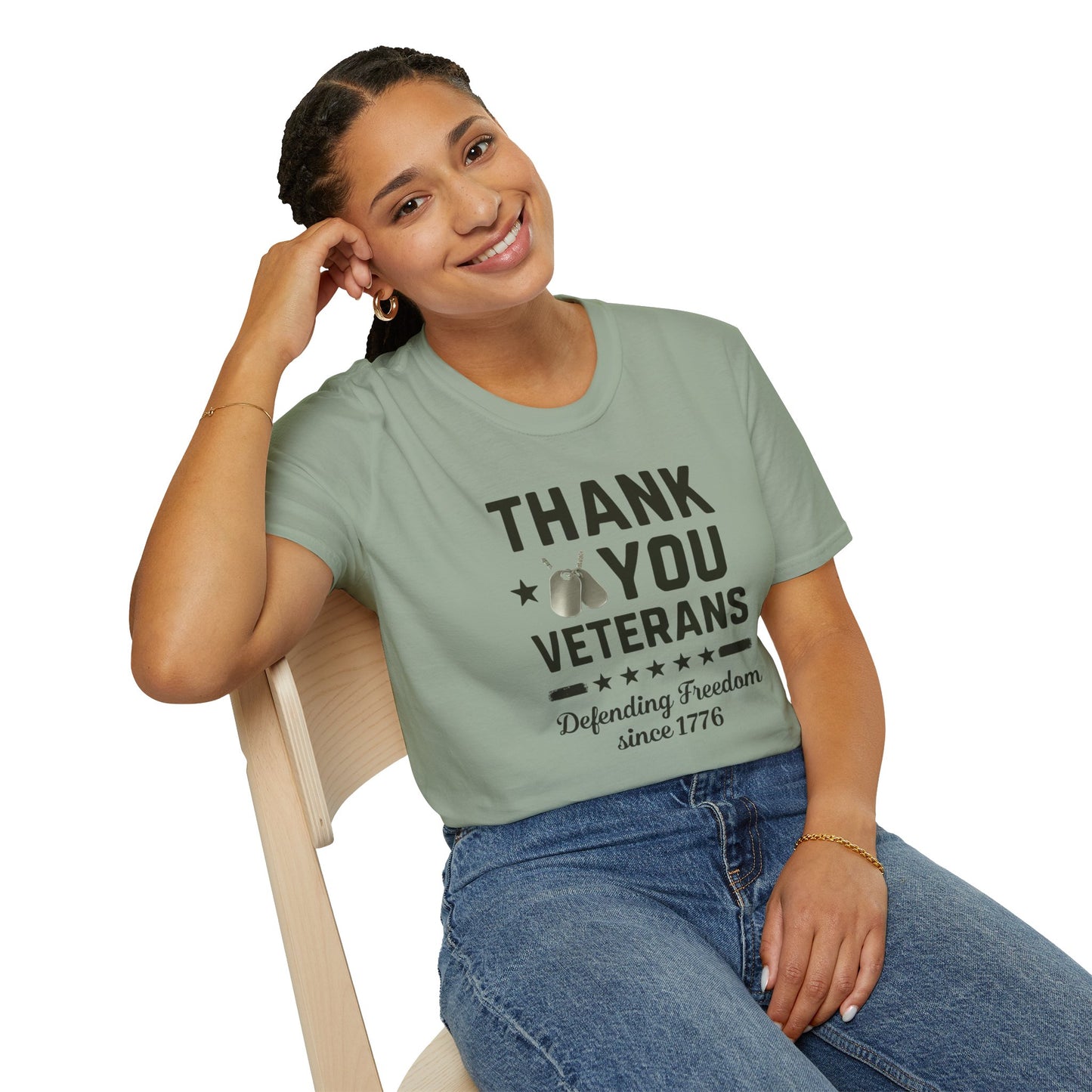 Thank You Veterans, Defending Freedom since 1776 unisex tshirt, 4th of july tee, patriotic tshirt, honor your local vet shirt