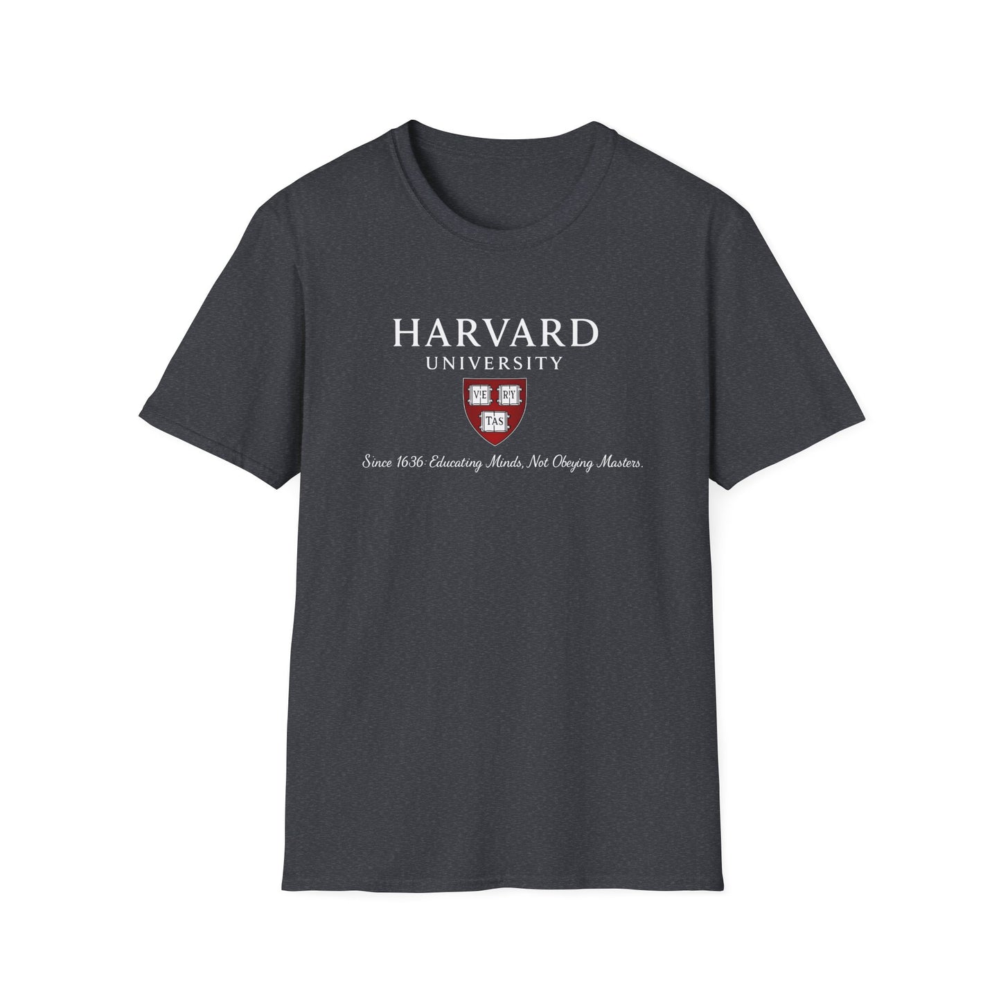 Harvard University - Since 1636: unisex t-shirt, antigovernment shirt, no masters tee, hands off universities t-shirt, law shirt