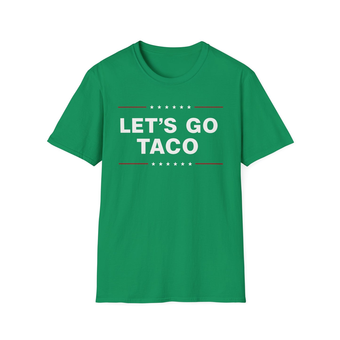 Let's Go Taco Unisex Softstyle T-Shirt, Taco Lover Gift, Funny Foodie Shirt, Casual Wear, Taco Tuesday Tee