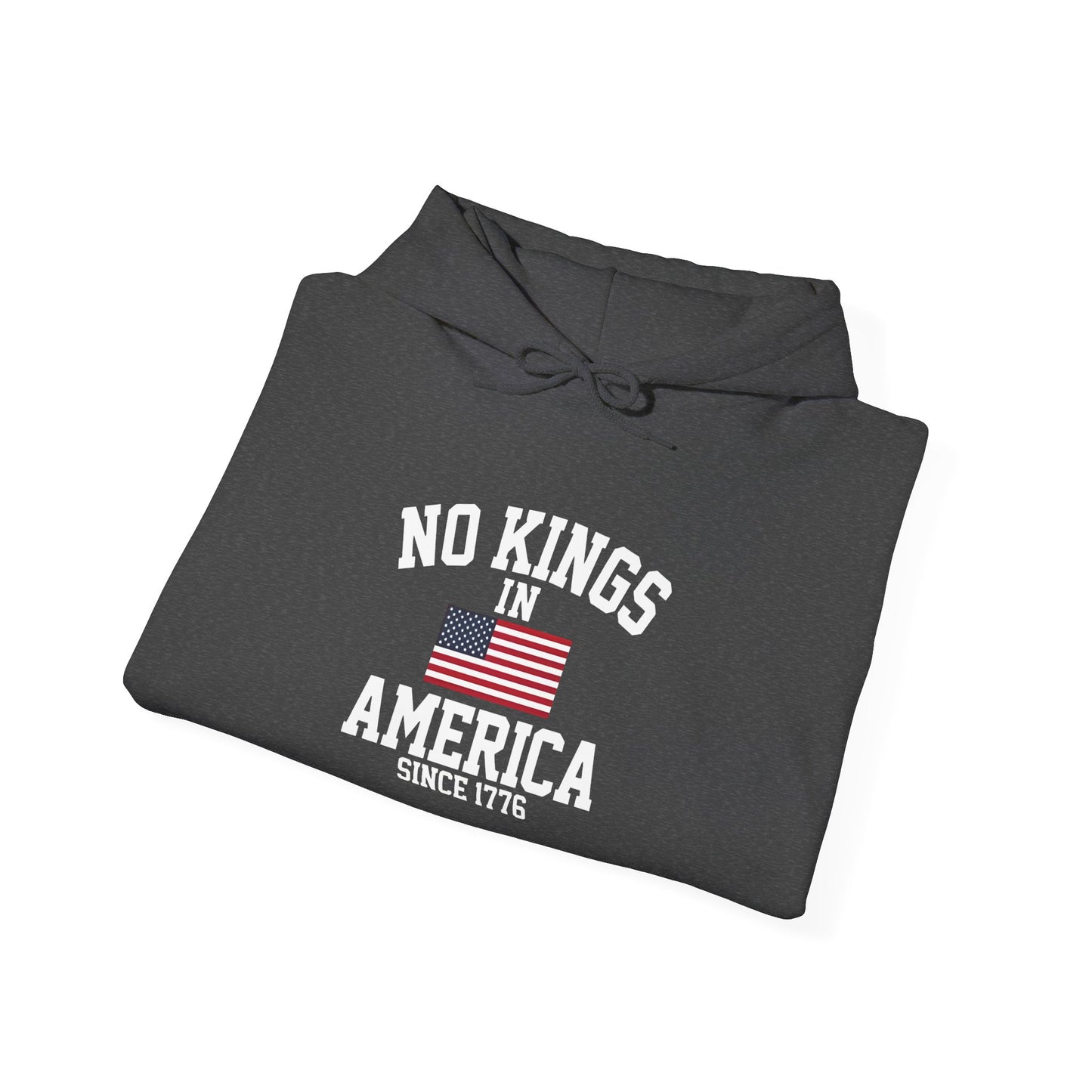 No Kings in America Fleece Hoodie, Cozy Fleece Hoodie, Political Statement Hoodie, Stand With Ameroca Hoodie, Anti Fascism Hoodie