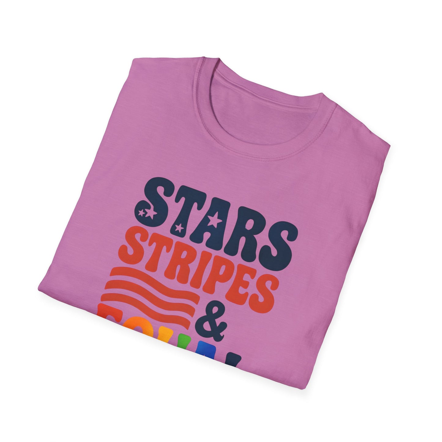 Stars Stripes and Equal Rights unisex tee, Casual protest Gift, LGBTQ tee, Unisex Softstyle Shirt,  Family Wear, gay rights