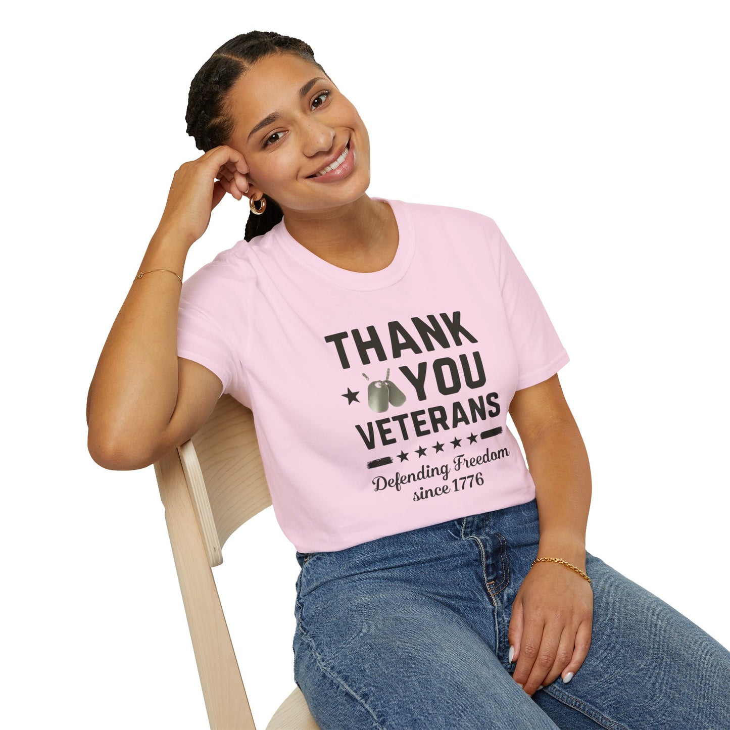 Thank You Veterans, Defending Freedom since 1776 unisex tshirt, 4th of july tee, patriotic tshirt, honor your local vet shirt