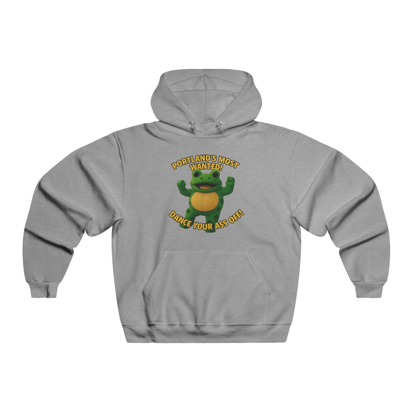 Dance Your Ass Off Portland!  Frog Hoodie - Fun and Cozy Sweatshirt for Animal Lovers, Perfect Gift for Birthdays, Holidays, Casual Wear, Nature Enthusiasts