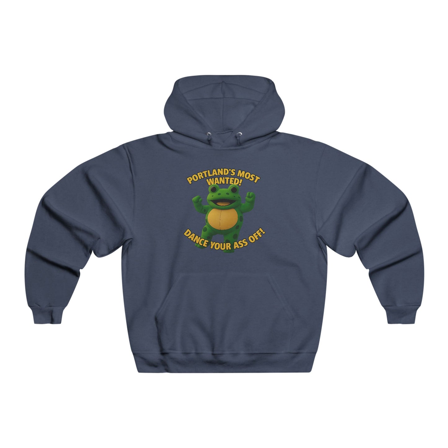 Dance Your Ass Off Portland!  Frog Hoodie - Fun and Cozy Sweatshirt for Animal Lovers, Perfect Gift for Birthdays, Holidays, Casual Wear, Nature Enthusiasts
