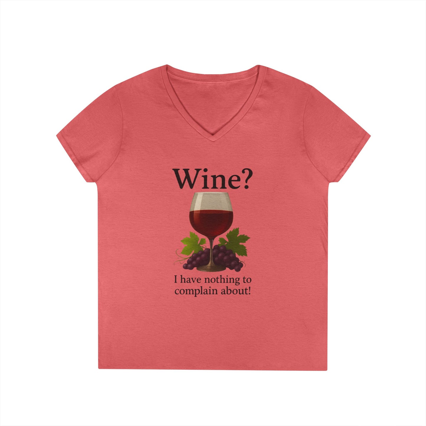 Wine Lover's V-Neck T-Shirt, Fun Wine Quote Tee, Gifts for Her, Casual Summer Top, Ladies' Wine Shirt