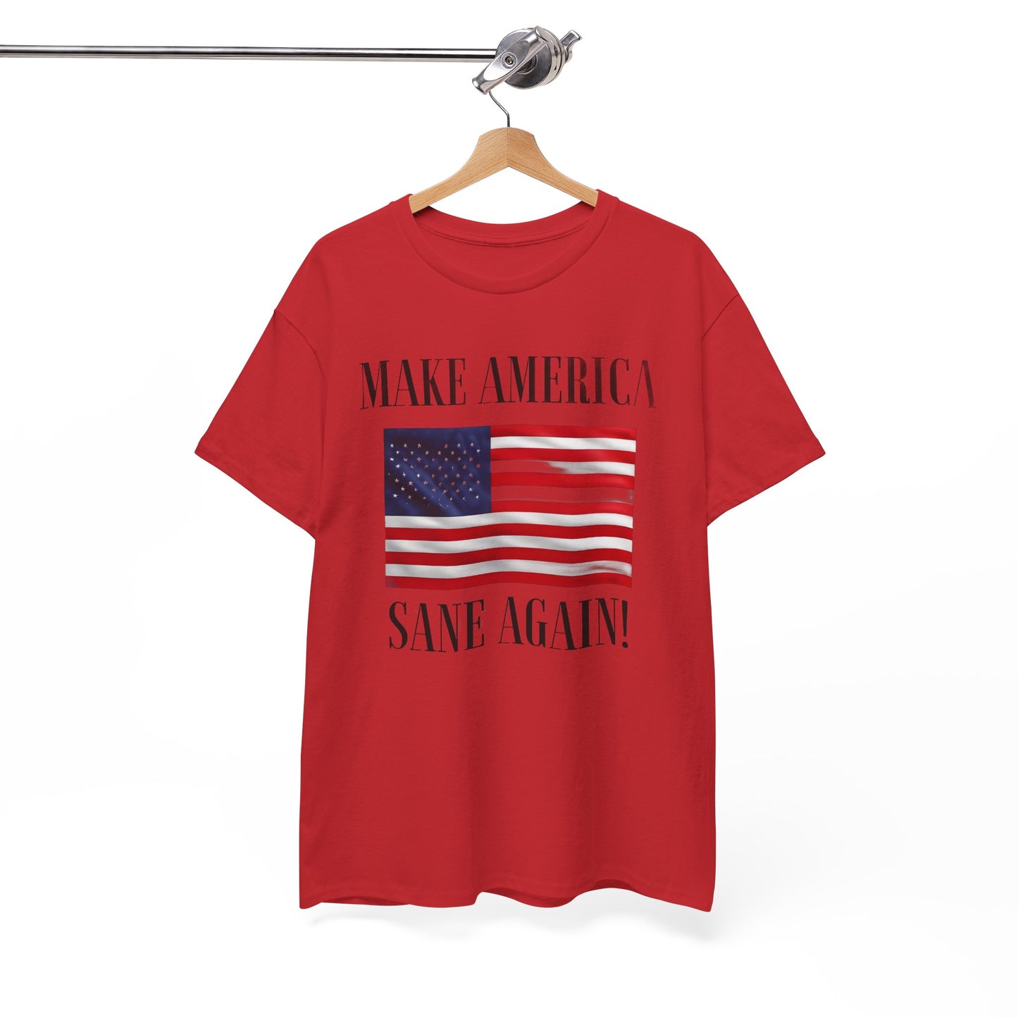 Make America Sane Again! T-Shirt, Unisex Graphic T-Shirt, Political Statement Tee, Anti Fascism, Anti MAGA