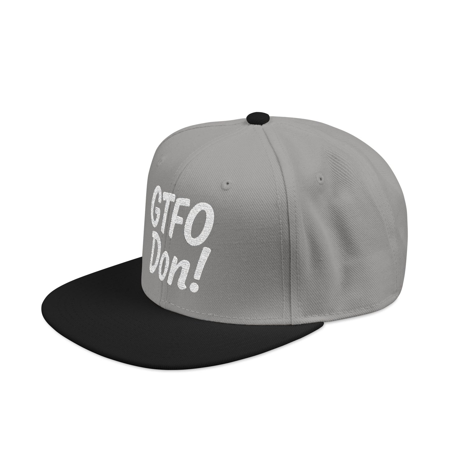 GTFO Don! Snapback Cap - Funny Embroidered Hat, Casual Streetwear, Gift for Friends, Party Accessory, Unisex Style