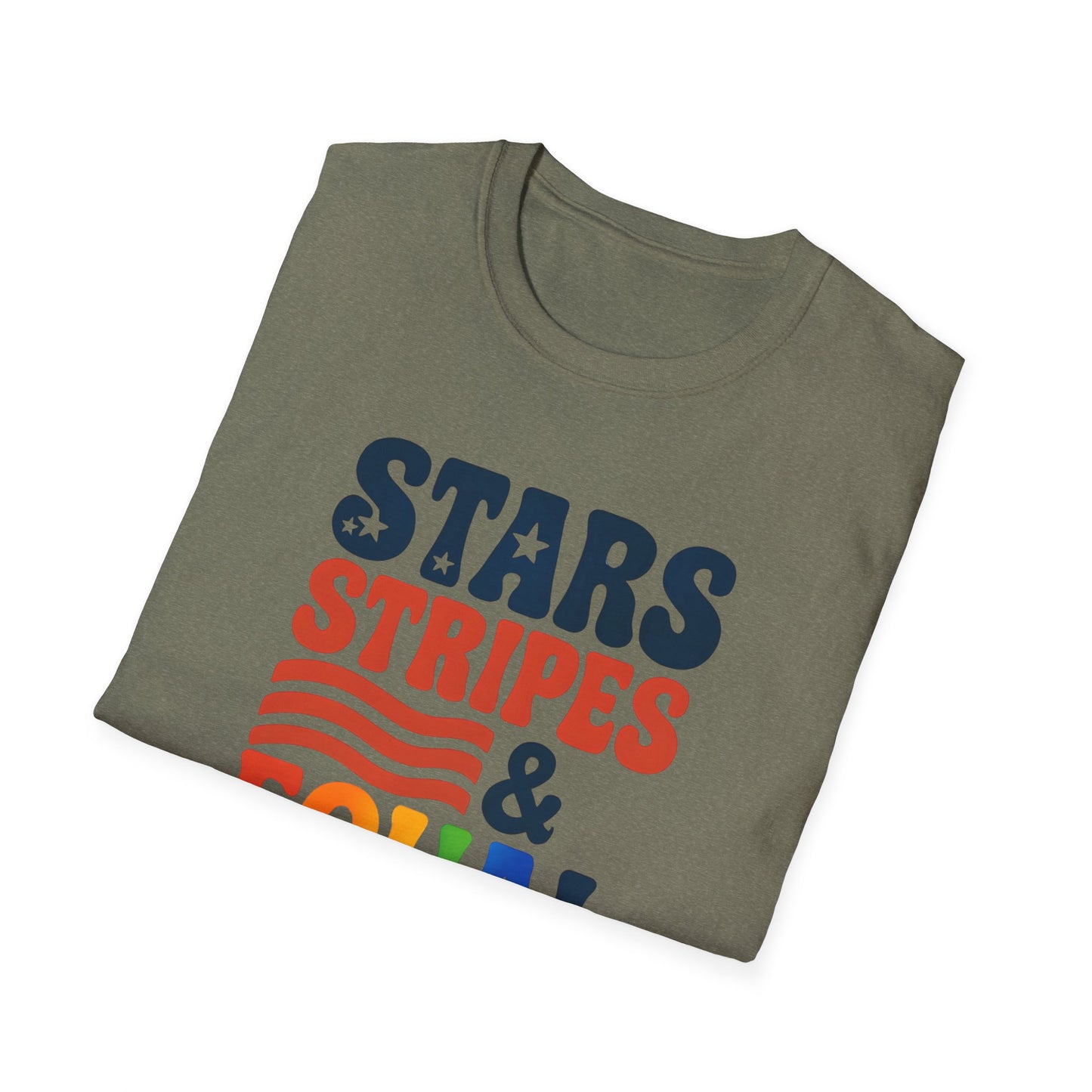 Stars Stripes and Equal Rights unisex tee, Casual protest Gift, LGBTQ tee, Unisex Softstyle Shirt,  Family Wear, gay rights