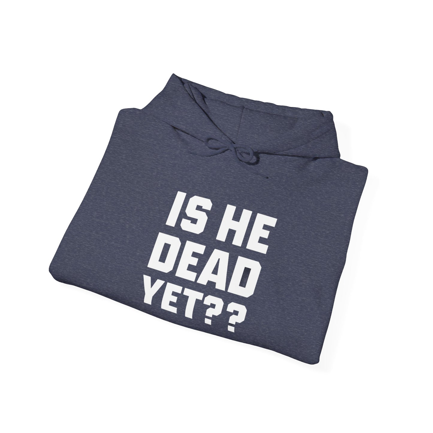 Is He Dead Yet?? Fleece Hoodie, Anti-Fascist Sweatshirt, Unisex Activist Sweatshirt, AntiTrump Hoodie