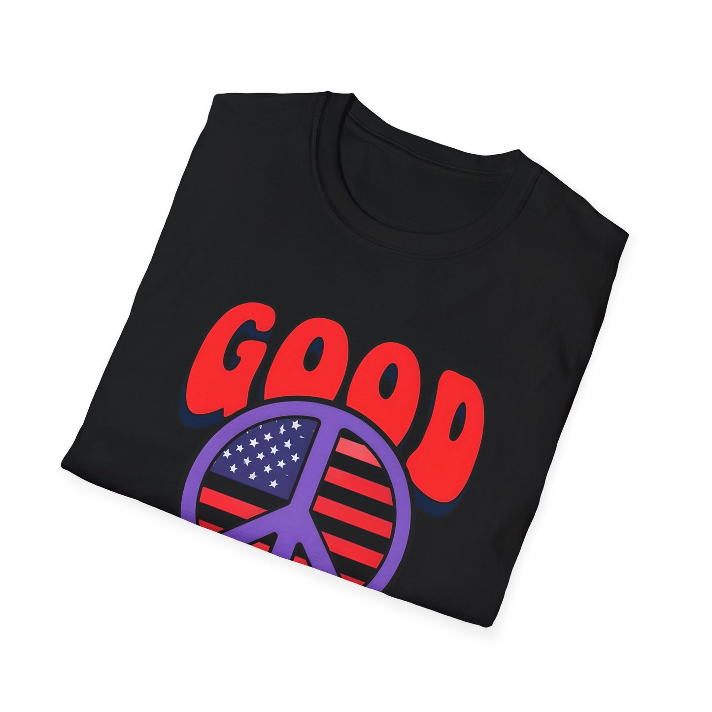 Peace & Good Trouble Unisex T-Shirt, Retro Graphic Tee, Casual Wear, Gift for Activists, July 4th Celebration Shirt