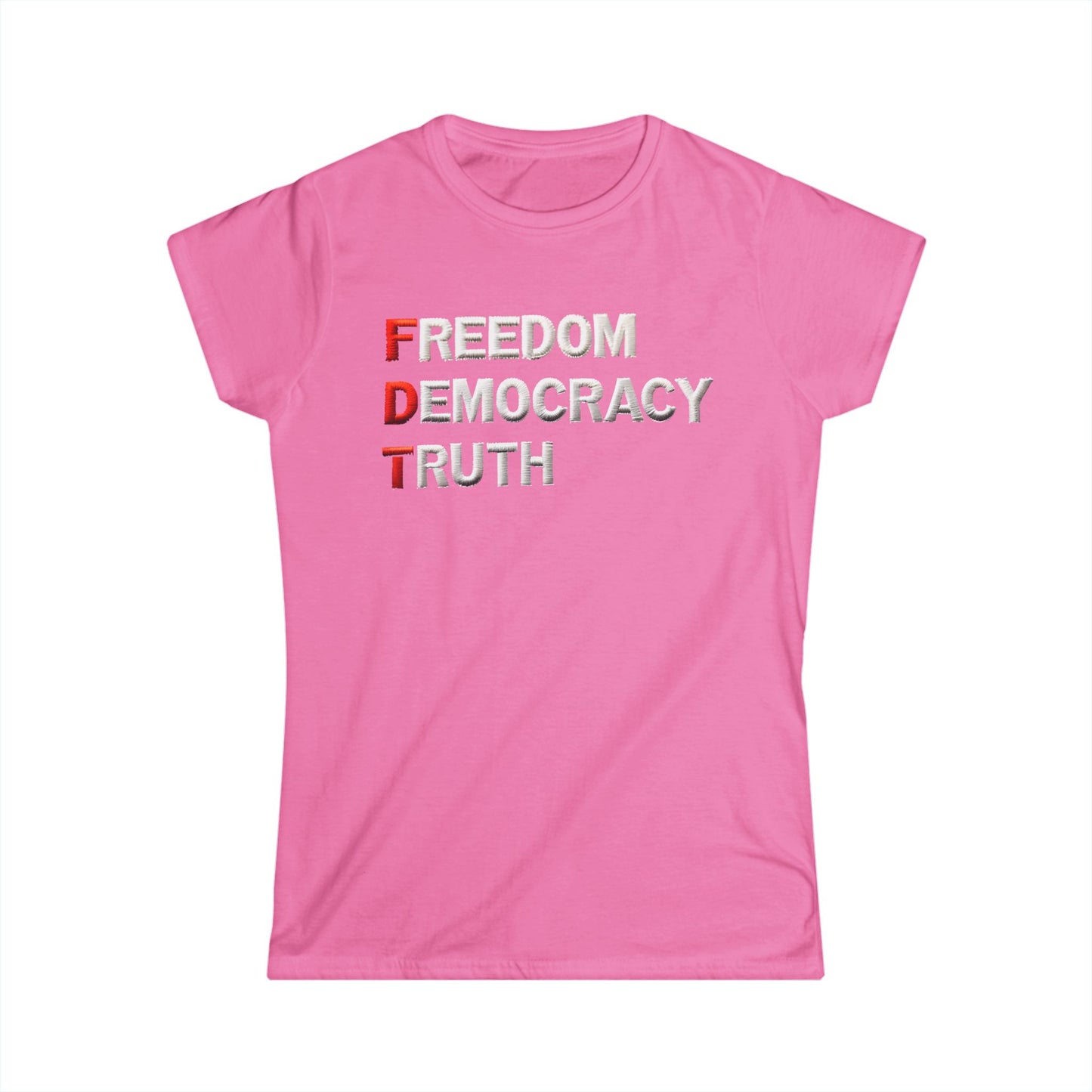 Freedom Democracy Truth Women's Fit Tee |  Equality Apparel, Activist Clothing, Inspirational Gift, Urban Fashion