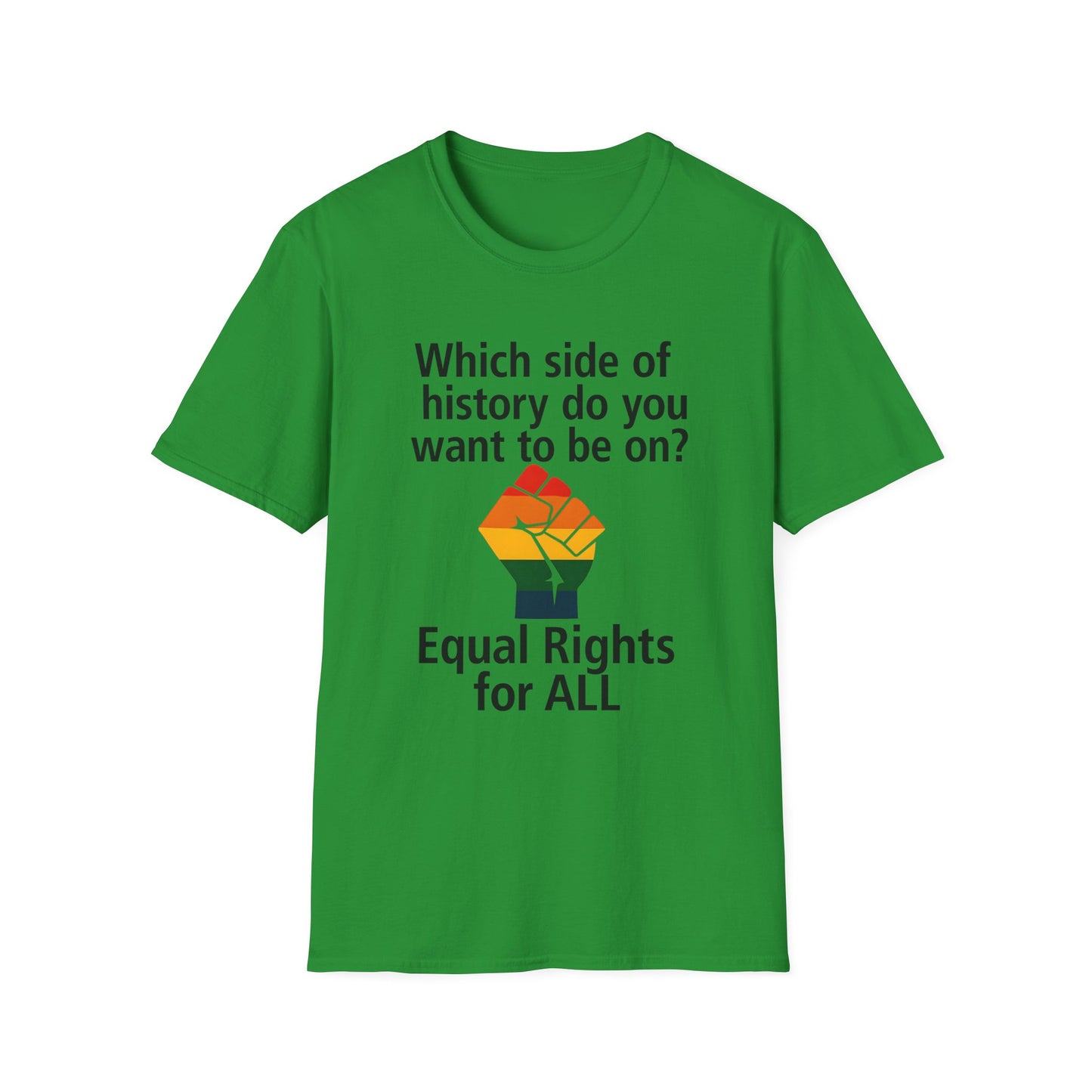 Equal Rights for All - What side of history do you want to be on? unisex T-shirt, Political Tee, Voter's Shirt, Casual Wear