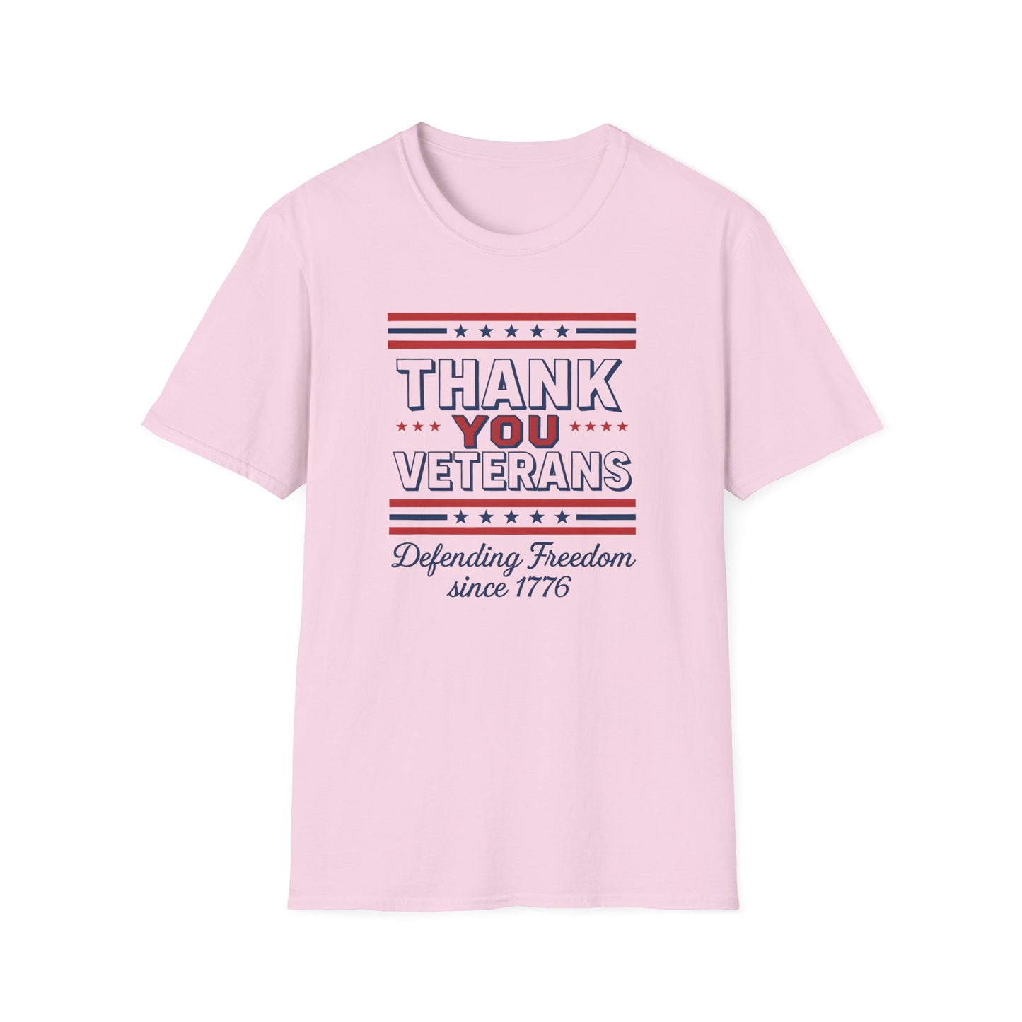 Thank You Veterans Defending Freedom since 1776 unisex tshirt, patriotic tshirt, 4th of July shirt honoring veterans, pro vet