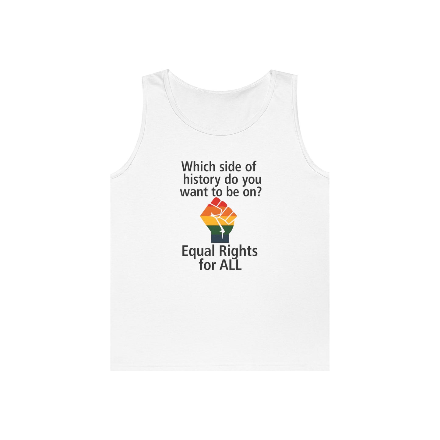 Unisex Equal rights for all Tank Top for Equality Activism, Protest Wear, LGBT Pride, Summer Casual, Gift for Activists