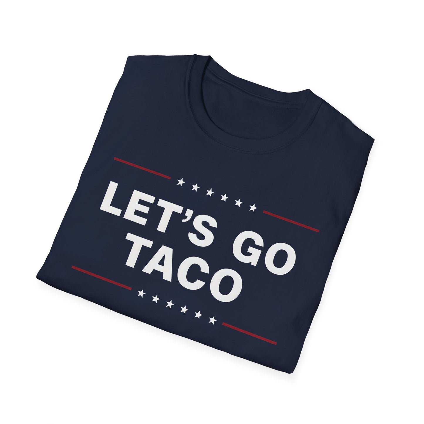 Let's Go Taco Unisex Softstyle T-Shirt, Taco Lover Gift, Funny Foodie Shirt, Casual Wear, Taco Tuesday Tee