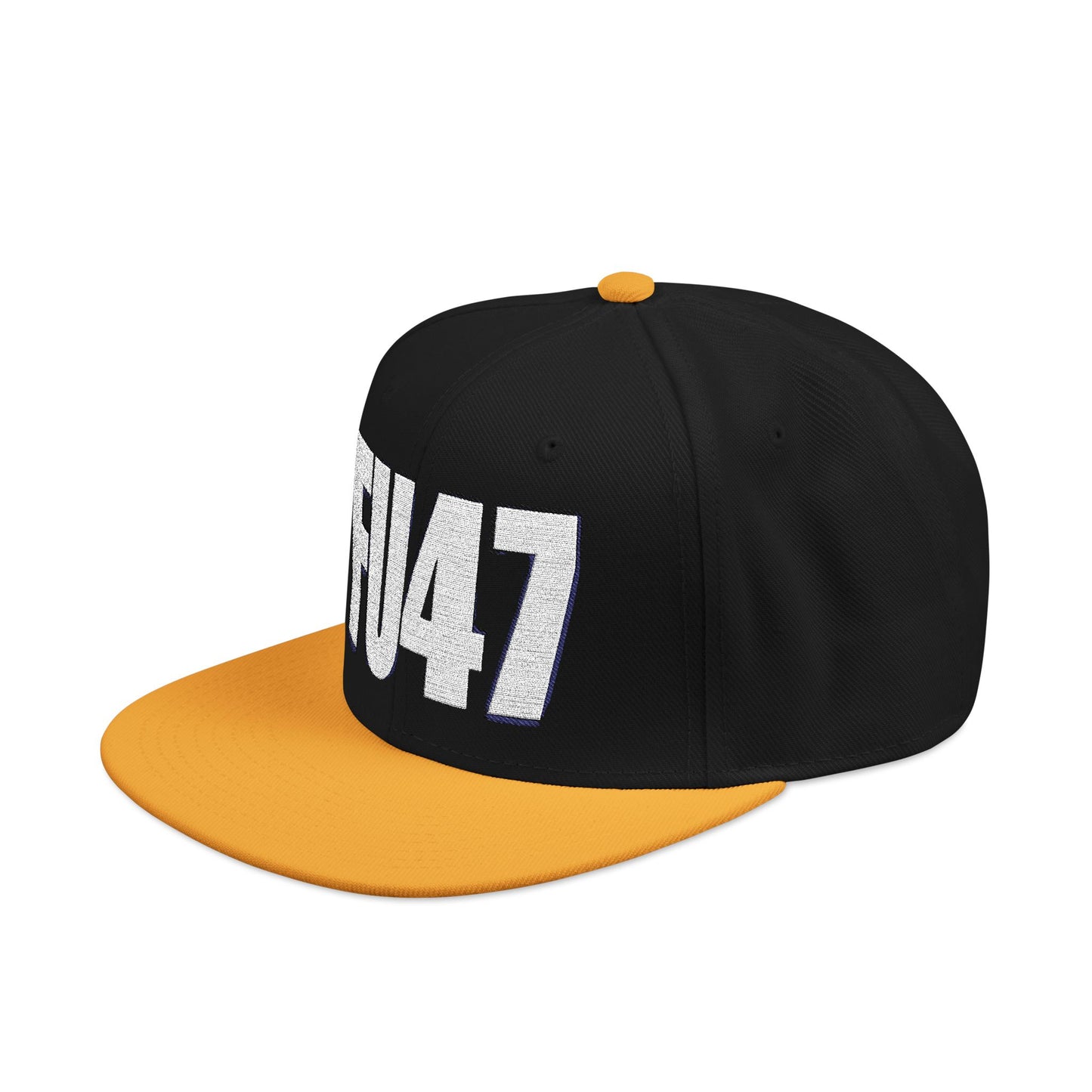 FU47 Snapback Cap, Trendy Embroidered Hat for Casual Style, Perfect for Gifting, Cool Streetwear Accessory, Unisex Cap