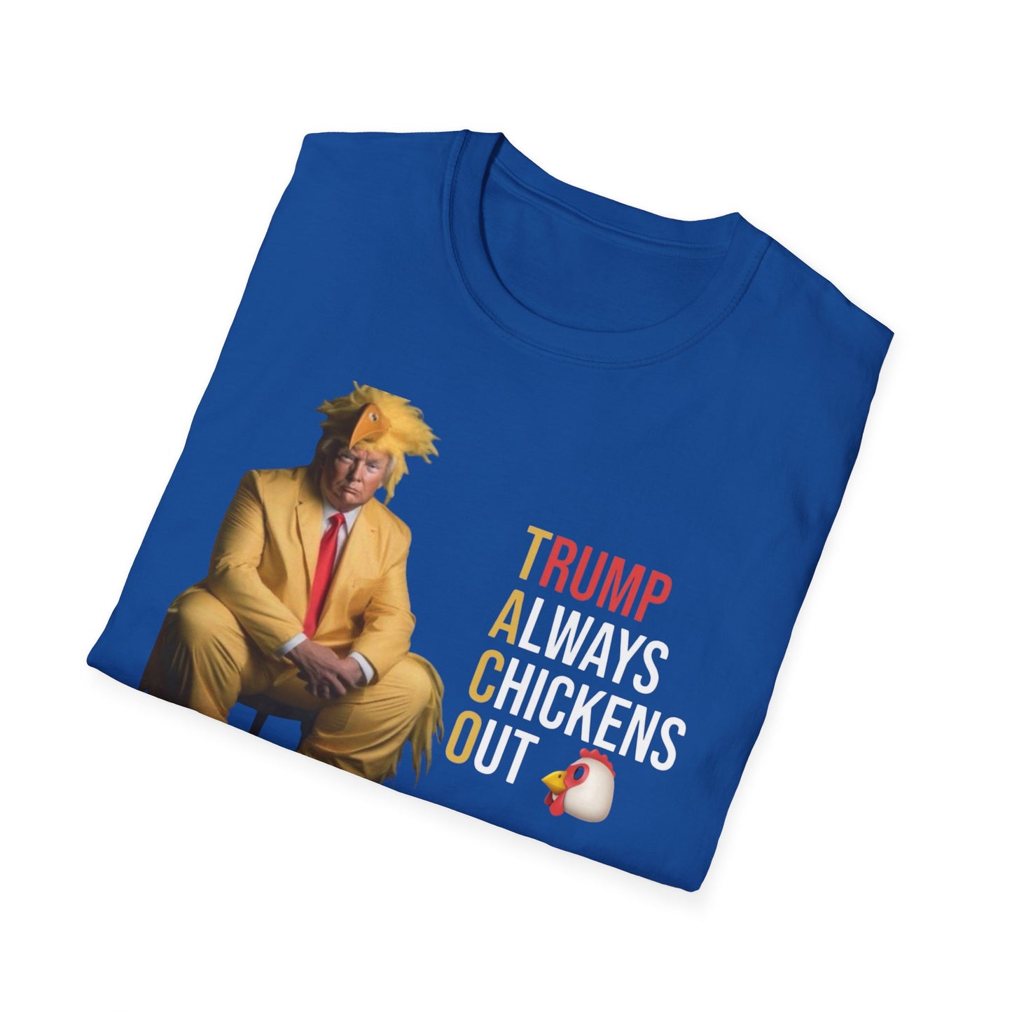Trump Chicken Out Unisex T-Shirt, Funny Political Tee, Gift for Friends, Election Humor, Casual Wear