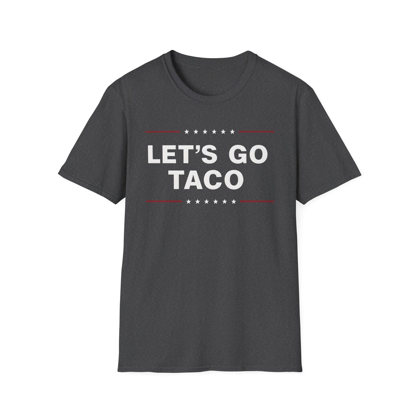 Let's Go Taco Unisex Softstyle T-Shirt, Taco Lover Gift, Funny Foodie Shirt, Casual Wear, Taco Tuesday Tee