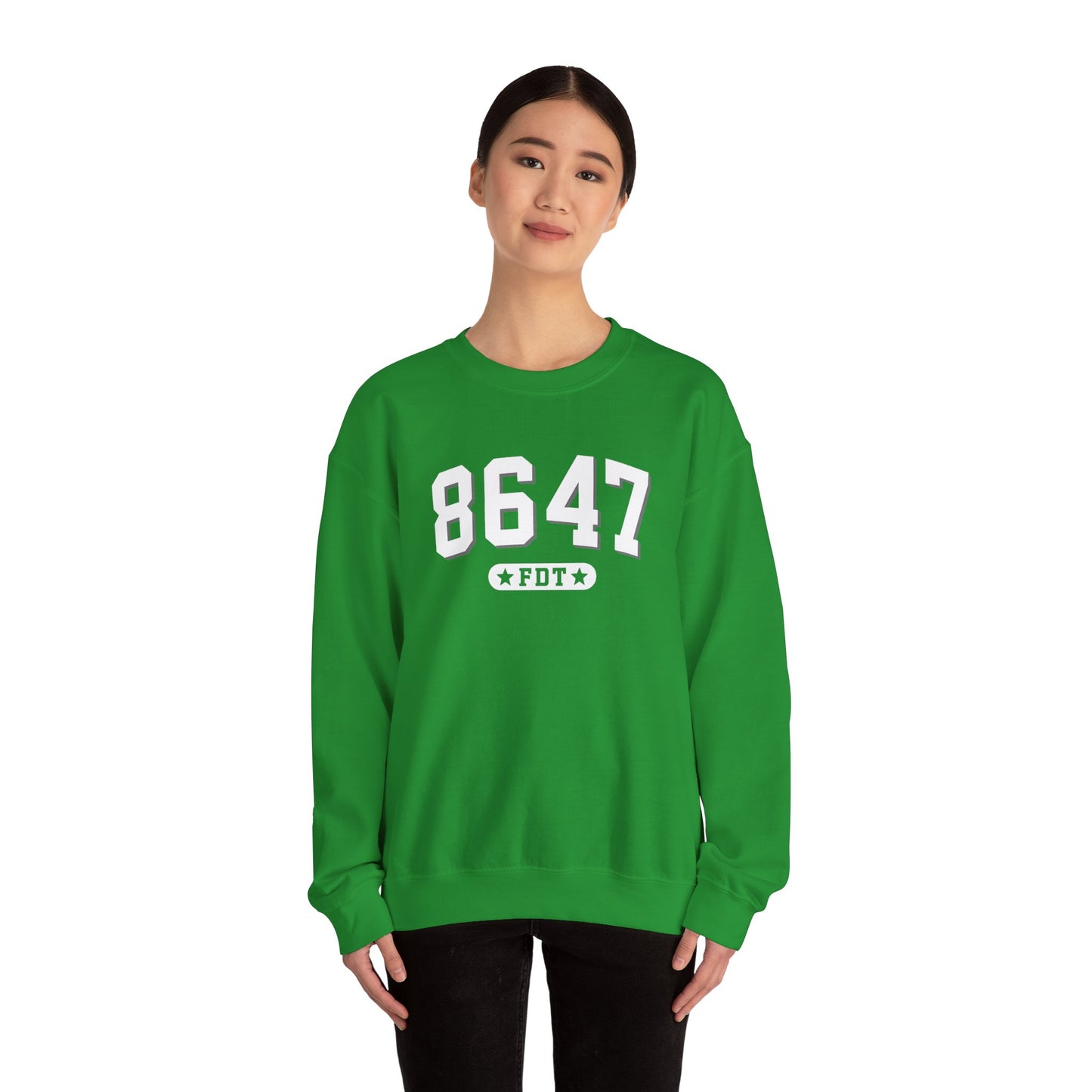 8647 FDT unisex Crewneck Sweatshirt, Stand with FDT Sweatshirt, No Trump Crewneck, Anti-Fascism Sweatshirt, unisex crewneck sweatshirt