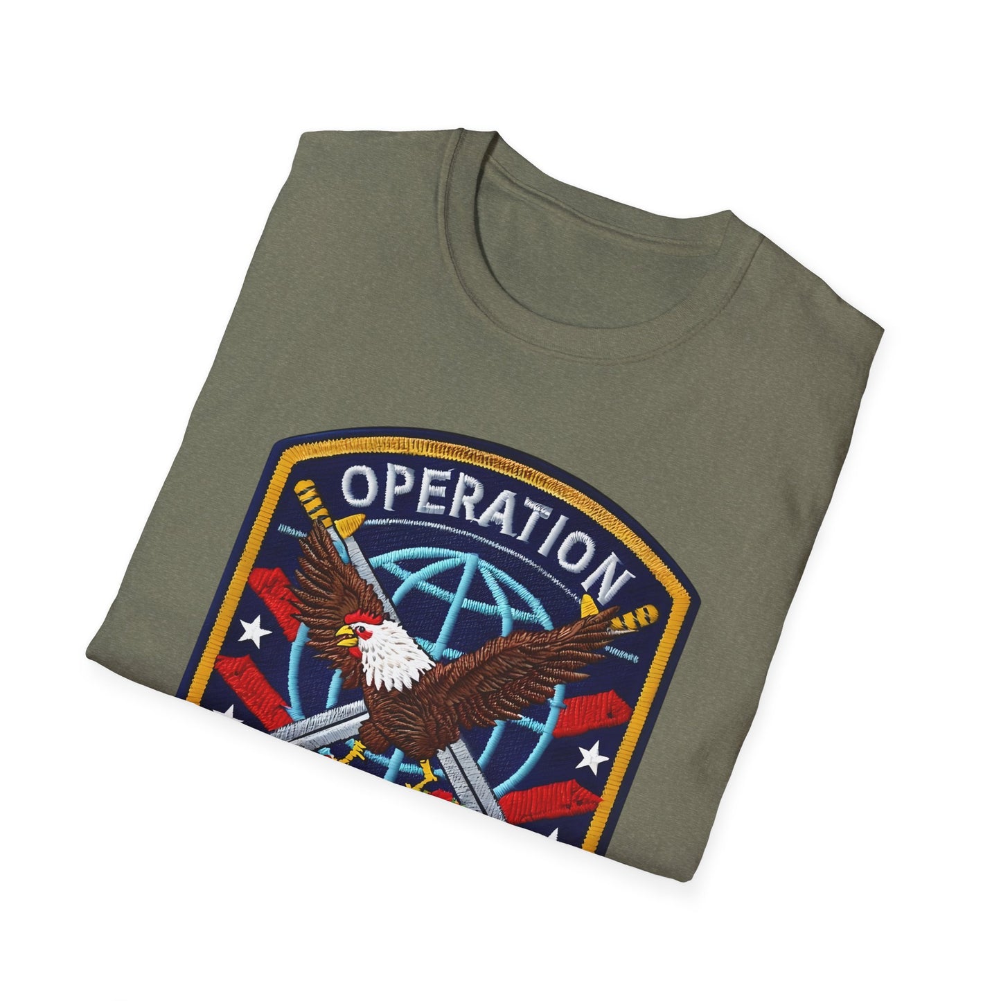 Operation Enduring Clusterf*ck Unisex Softstyle T-Shirt, Casual Wear, Military Humor Tee, Gift for Veterans, Fun Graphic Tee