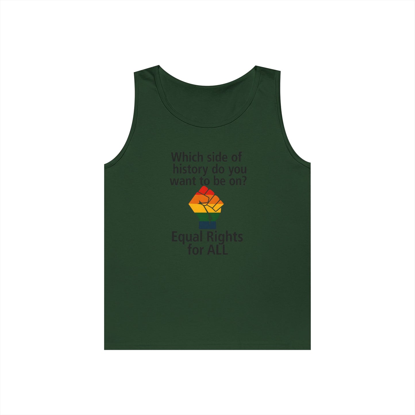 Unisex Equal rights for all Tank Top for Equality Activism, Protest Wear, LGBT Pride, Summer Casual, Gift for Activists