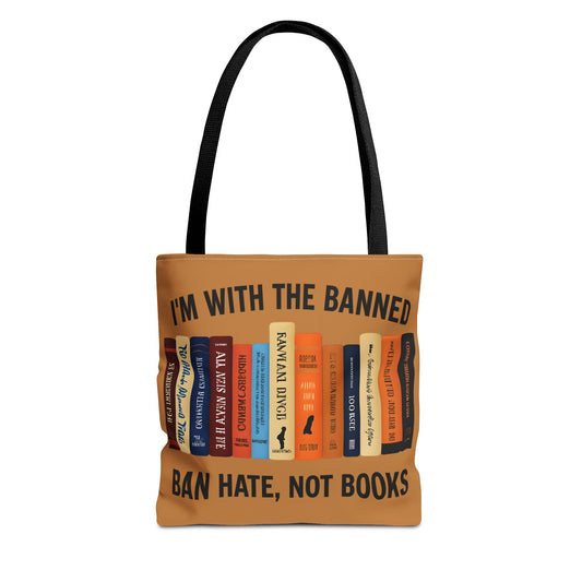 Banned Books Tote Bag | Literary Gift for Book Lovers | Eco-Friendly Shopping Bag | Perfect for Libraries & Bookstores, Literature