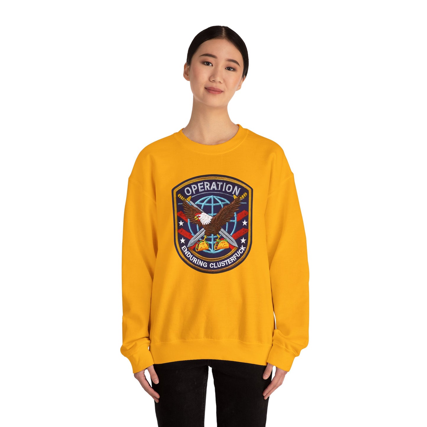 Operation Enduring Clusterfuck crewneck Sweatshirt, Political Statement Sweatshirt, Anti Fascism Sweatshirt, Support Ukraine Crew Neck
