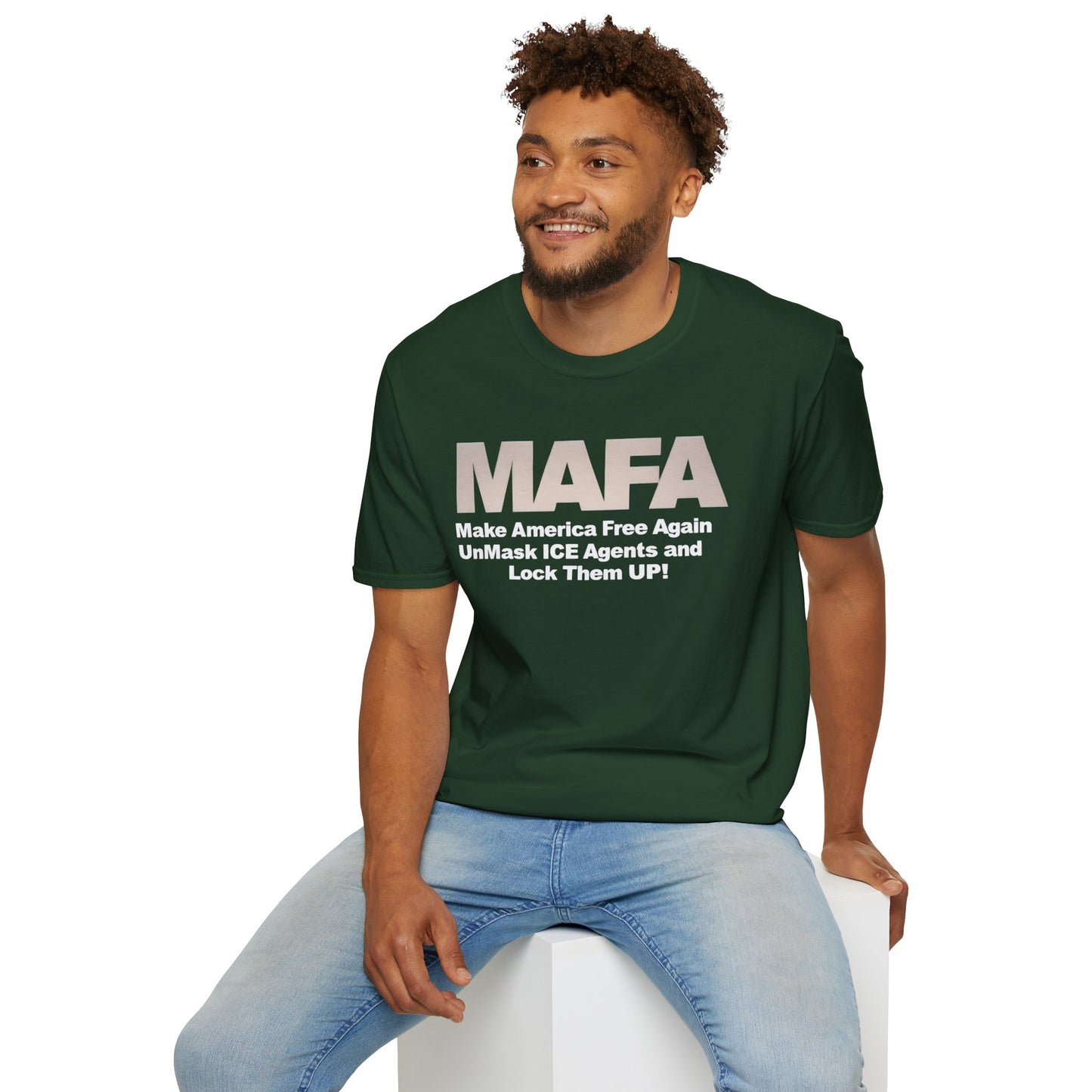 MAFA - Make America Free Again, Unmask ICE Agents and Lock them Up!! unisex t-shirt, Political Protest shirt, Anti ICE tee