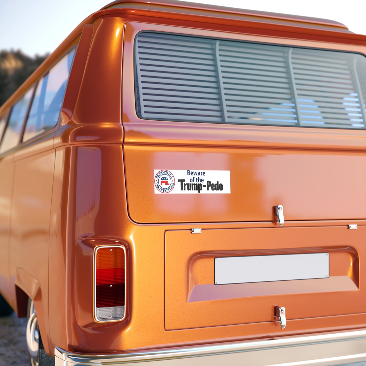 Trump-Pedo Bold Political Bumper Stickers, Car Decor, Support Your Views, Outdoor Stickers, Election Campaign, Express Yourself
