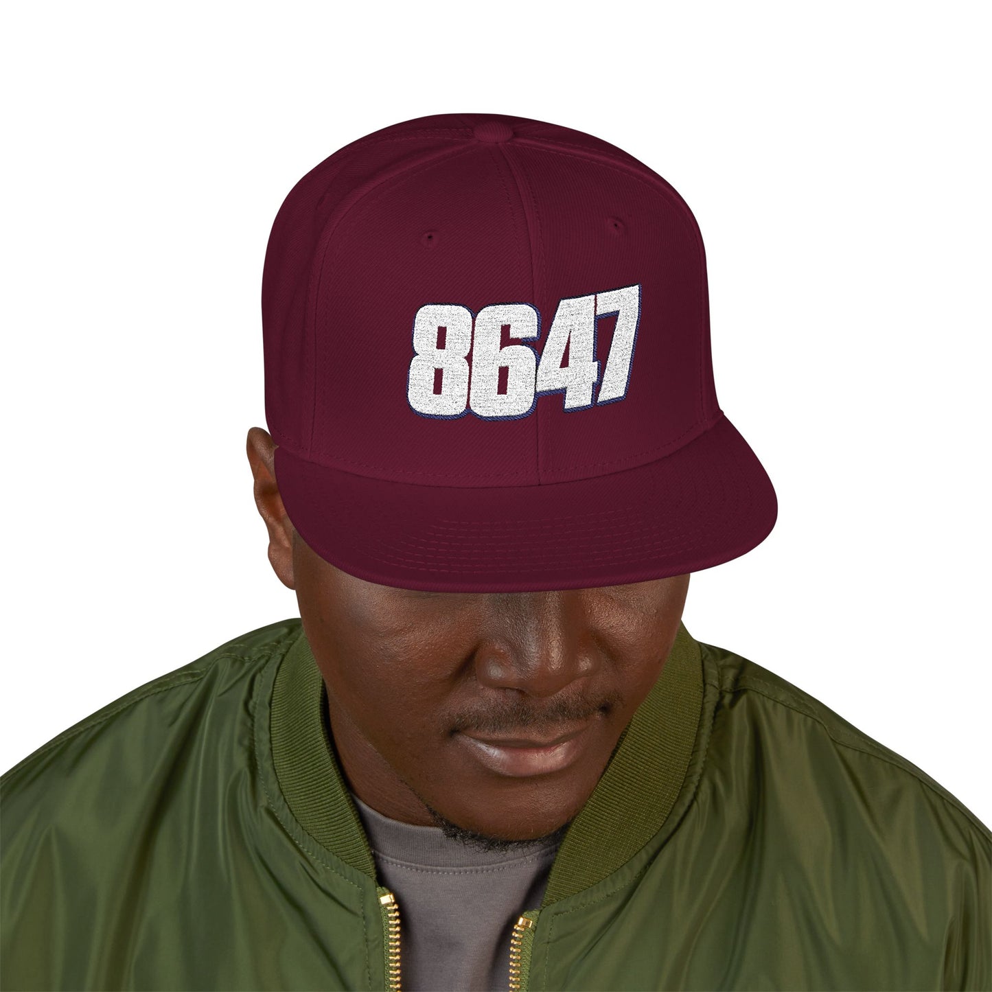 Embroidered 8647 Snapback Cap | Stylish Streetwear Hat | Perfect Gift for Him, Customizable Vintage Hat, Casual Fashion