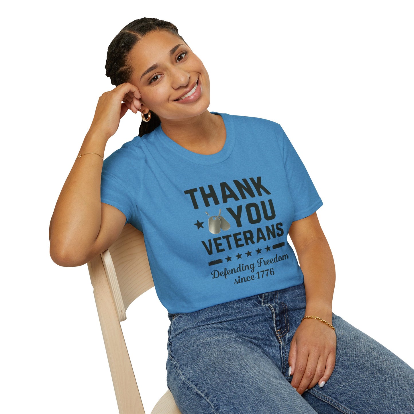 Thank You Veterans, Defending Freedom since 1776 unisex tshirt, 4th of july tee, patriotic tshirt, honor your local vet shirt