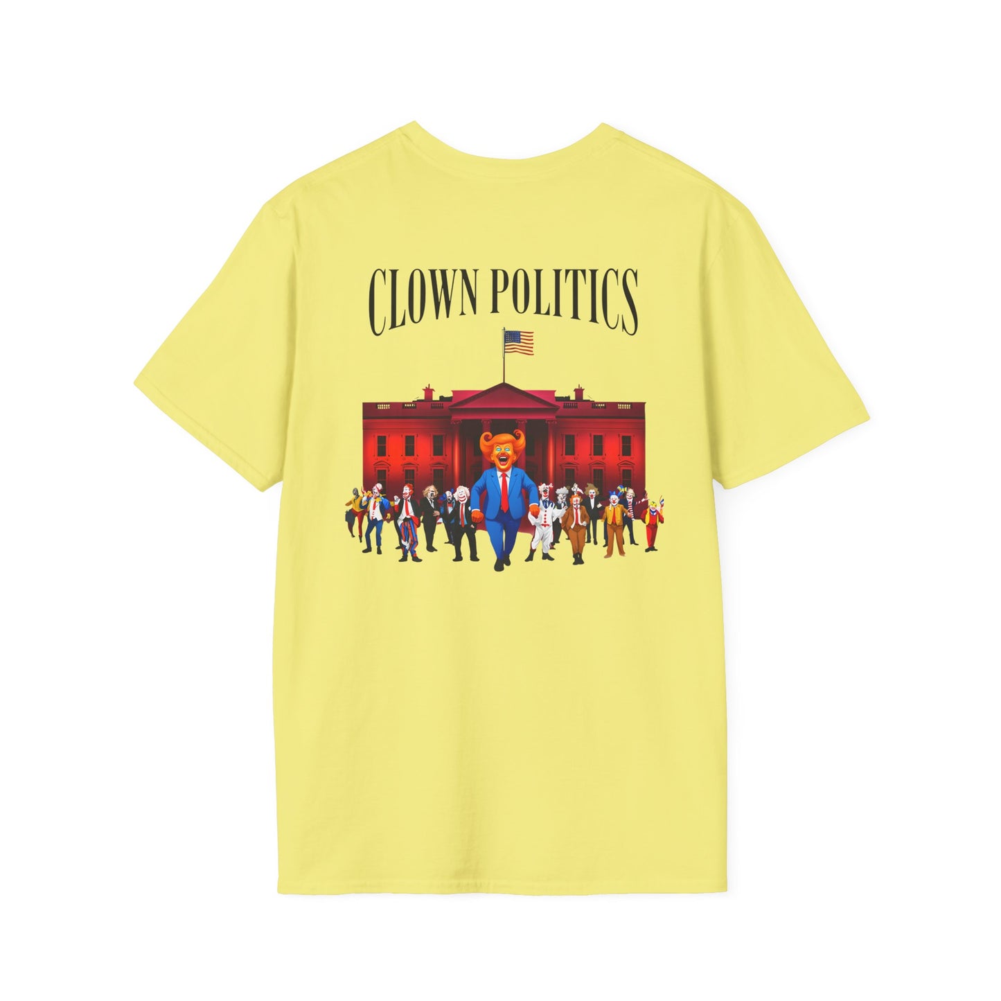 Clown Politics Graphic Tee, Statement Shirt for Activism, Funny Political T-Shirt, Gift for Protesters, Casual, antitrump tee