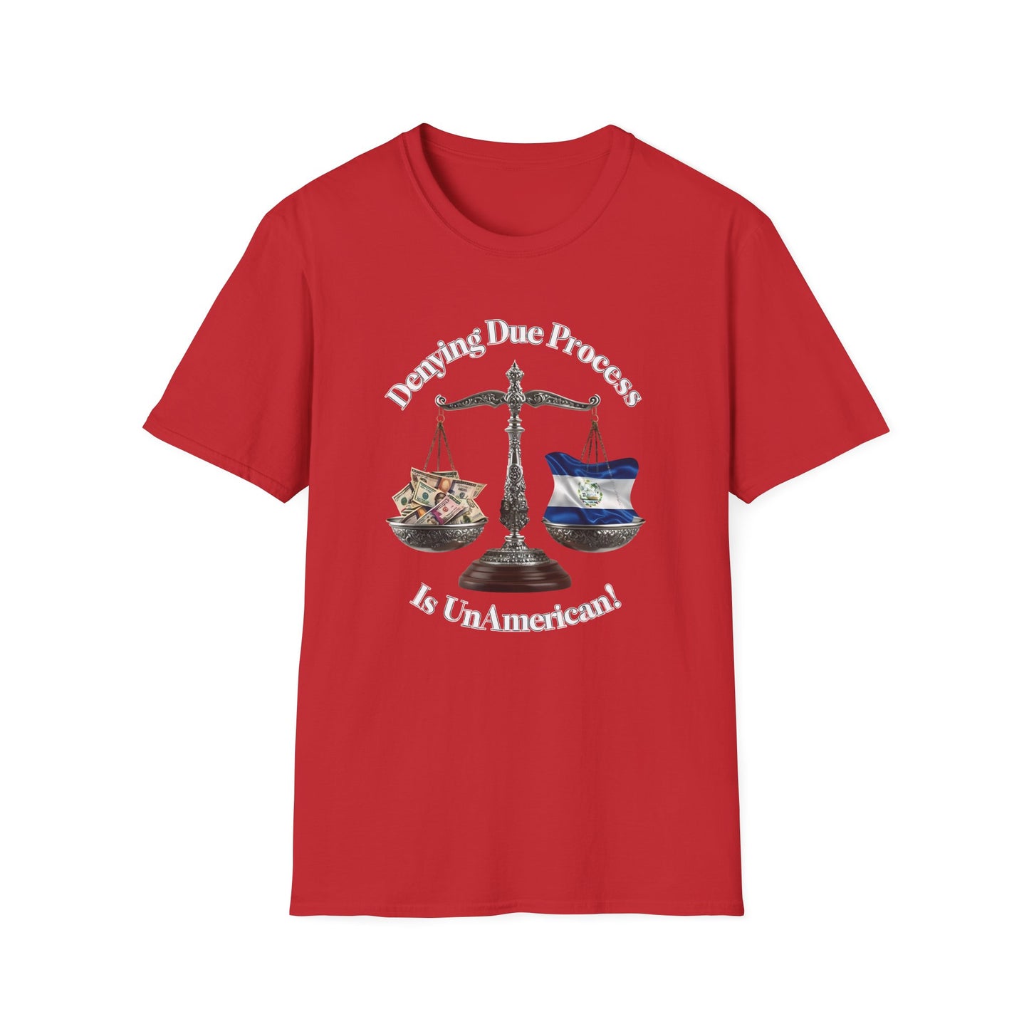 Justice T-Shirt - 'Denying Due Process Is UnAmerican' Graphic Tee, Political Apparel, Gift for Activists, Casual Wear, Statement Shirt