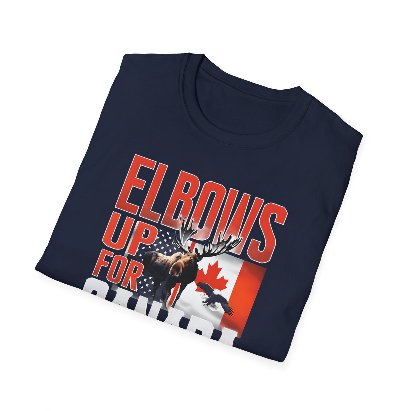 Elbows Up For Canada! Unisex Tee, Support Canada from Stateside Tee, Resistance T-shirt, Pro-Canada graphic Tee, unisex canada tee