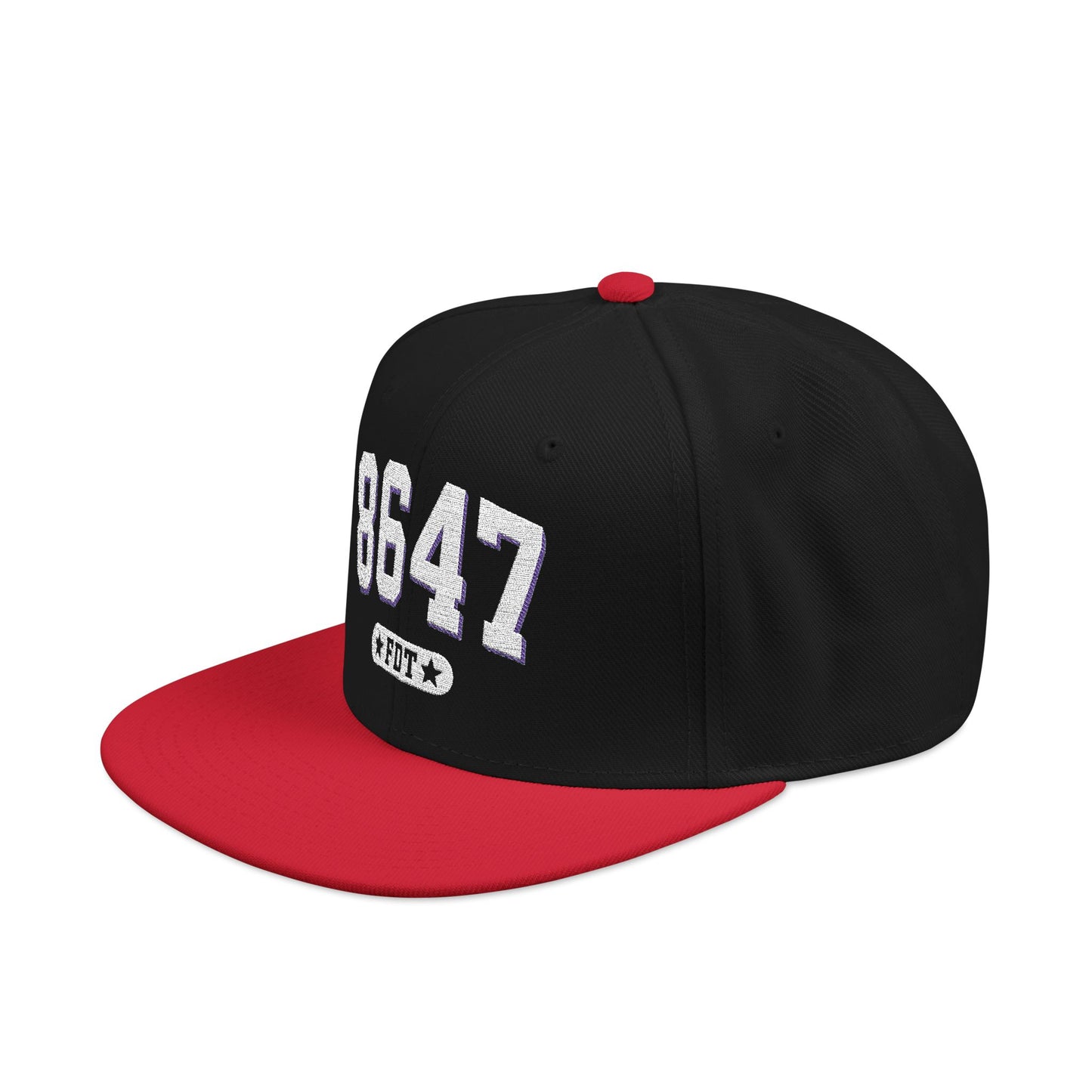 8647 FDT Snapback Cap, Embroidered Baseball Hat, Trendy Street Style, Gift for Political Enthusiasts, Unisex Fashion Headwear
