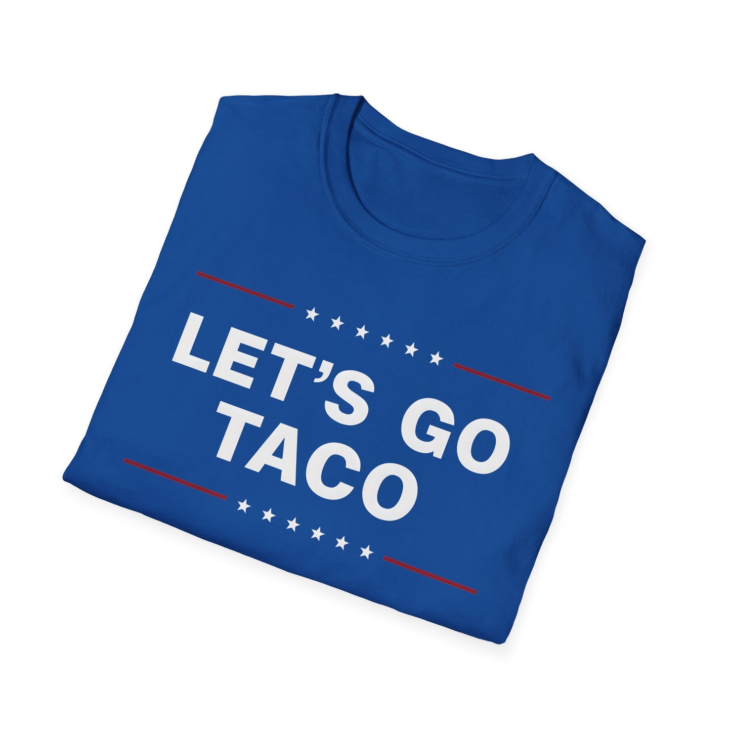 Let's Go Taco Unisex Softstyle T-Shirt, Taco Lover Gift, Funny Foodie Shirt, Casual Wear, Taco Tuesday Tee