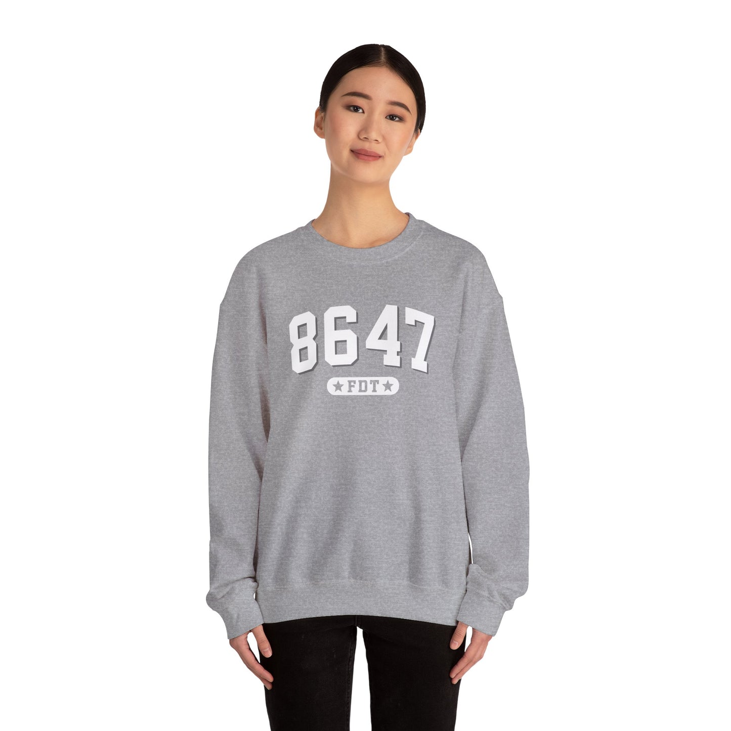 8647 FDT unisex Crewneck Sweatshirt, Stand with FDT Sweatshirt, No Trump Crewneck, Anti-Fascism Sweatshirt, unisex crewneck sweatshirt