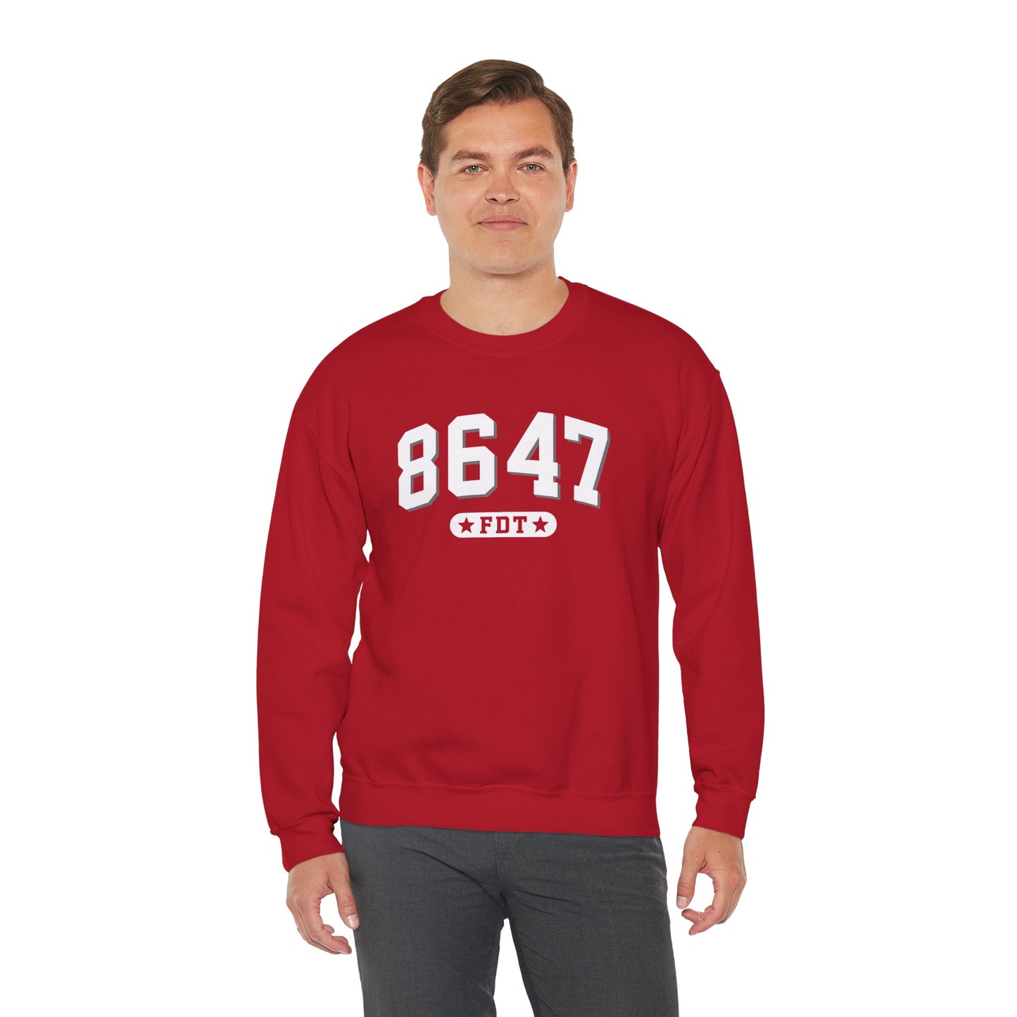 8647 FDT unisex Crewneck Sweatshirt, Stand with FDT Sweatshirt, No Trump Crewneck, Anti-Fascism Sweatshirt, unisex crewneck sweatshirt
