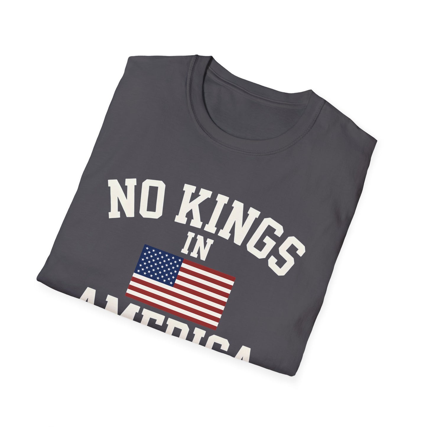 No Kings T-Shirt: No Kings in America Design, Patriotic Tee, Casual Wear, 4th of July Gift, Independence Day Shirt, Political [...]