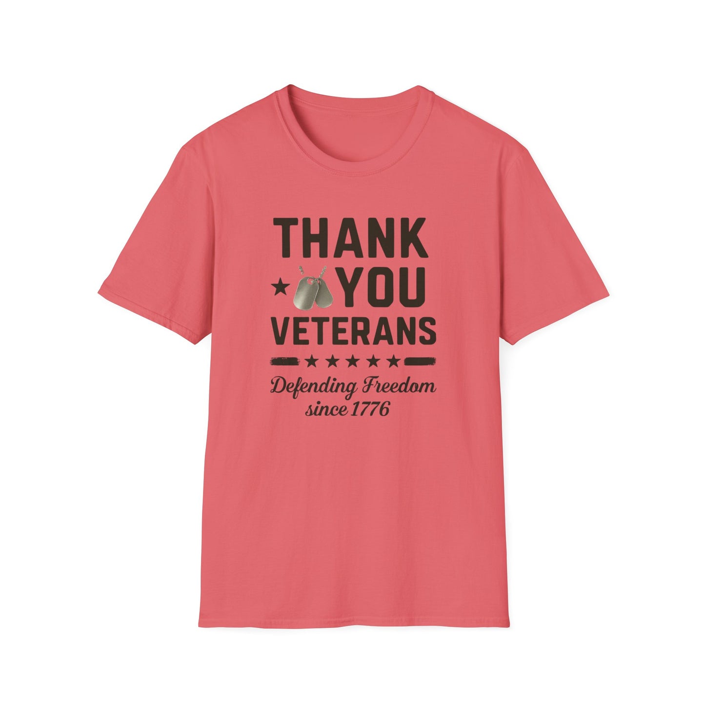 Thank You Veterans, Defending Freedom since 1776 unisex tshirt, 4th of july tee, patriotic tshirt, honor your local vet shirt