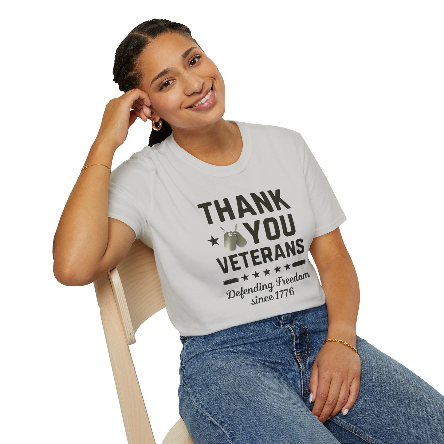 Thank You Veterans, Defending Freedom since 1776 unisex tshirt, 4th of july tee, patriotic tshirt, honor your local vet shirt